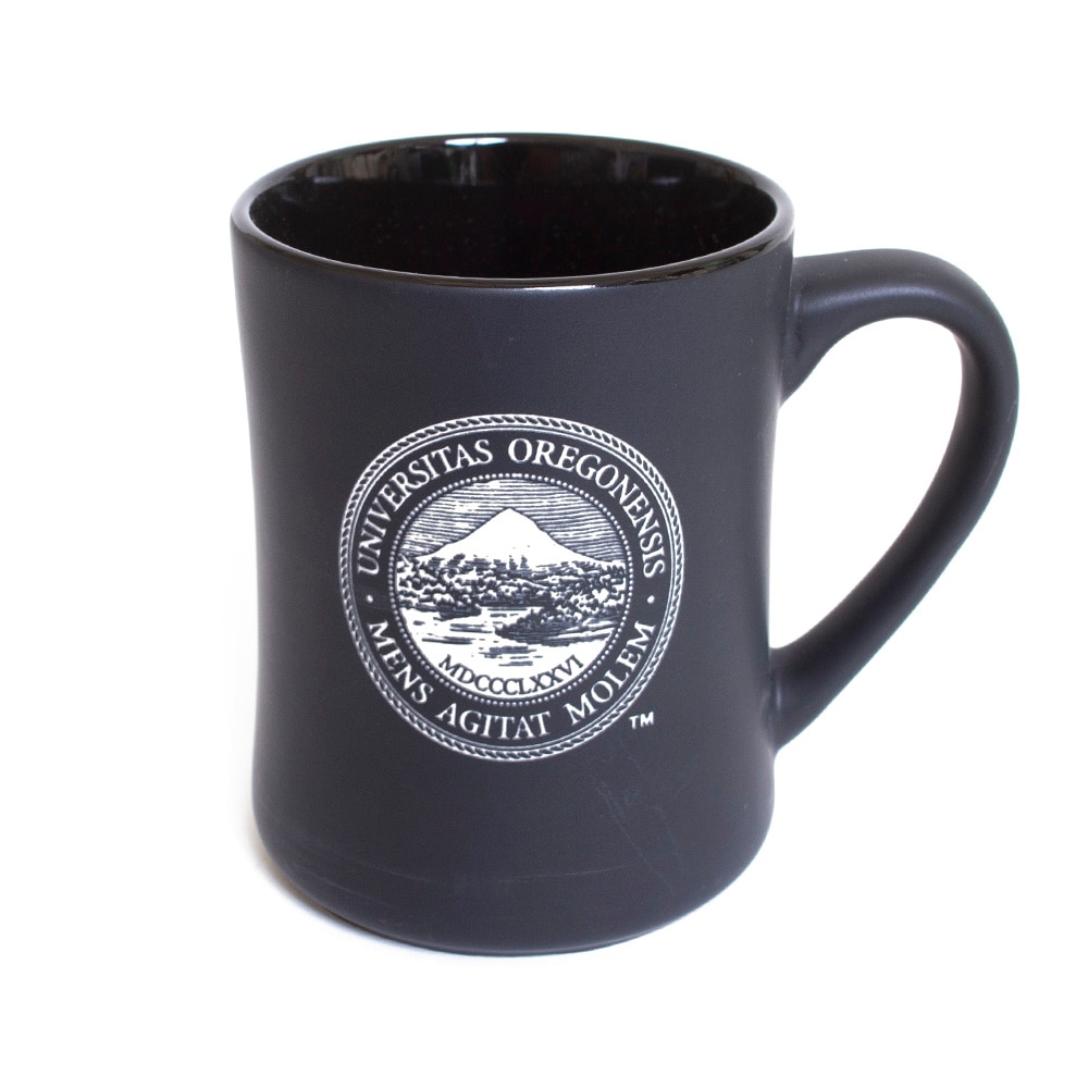 Oregon Seal, RFSJ, Inc., Alumni, Ceramic, Home & Auto, School Seal, Traditional Mug, Ceramic, Matte finish, 98617, Black